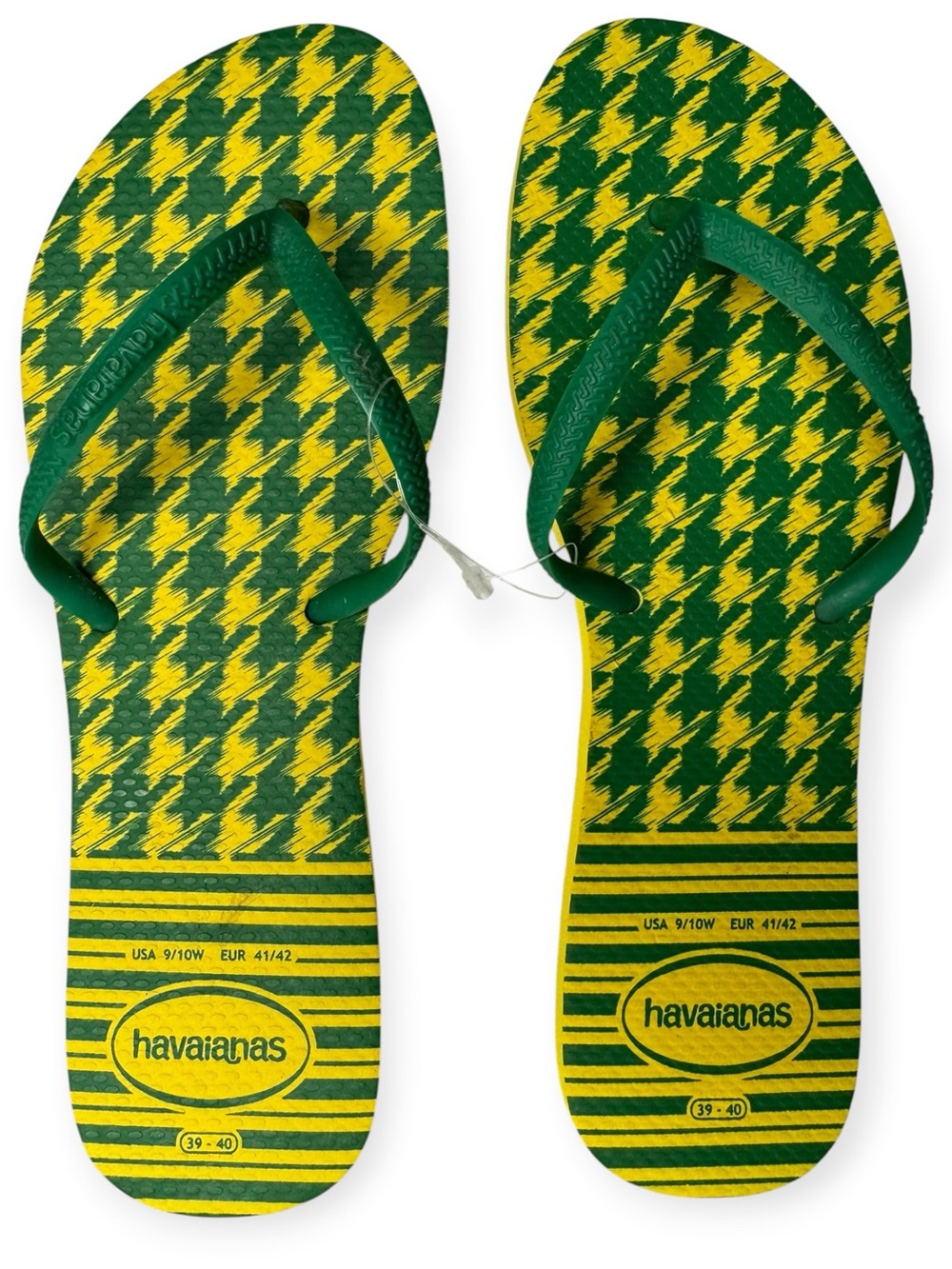Havaianas Women’s Green & Yellow Patterned Flip Flops